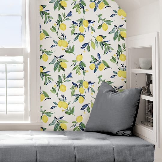NuWallpaper Lemon Drop Yellow Peel & Stick Wallpaper